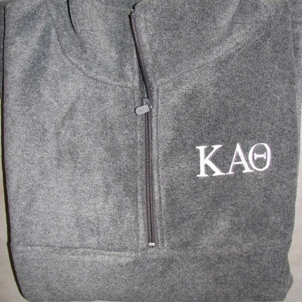 Custom Made Pullover Fleece Jacket. Monogrammed Fleece Jacket. Personalized Pullover. Sorority Jacket, Fraternity Jacket, Greek Jacket