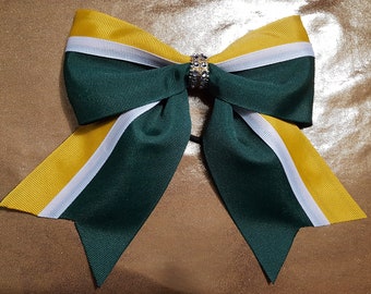 Taco Pinwheel Hair Bow 4 Red Green Yellow