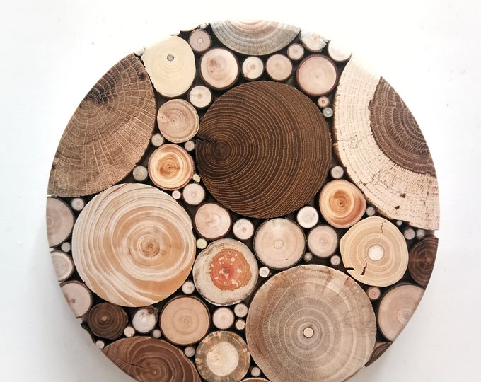 Wood Wall Art Circle/ Colorful Wood Wall Decor/ Wood Wall - Etsy