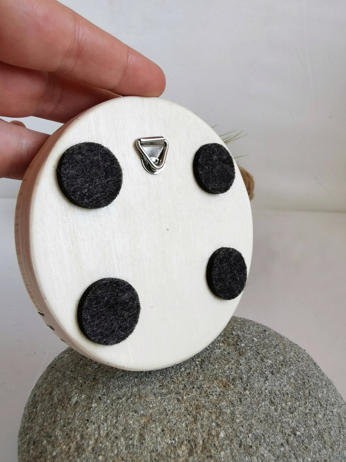 Small half moon wood wall art/ Celestial Boho home decor/ Etsy