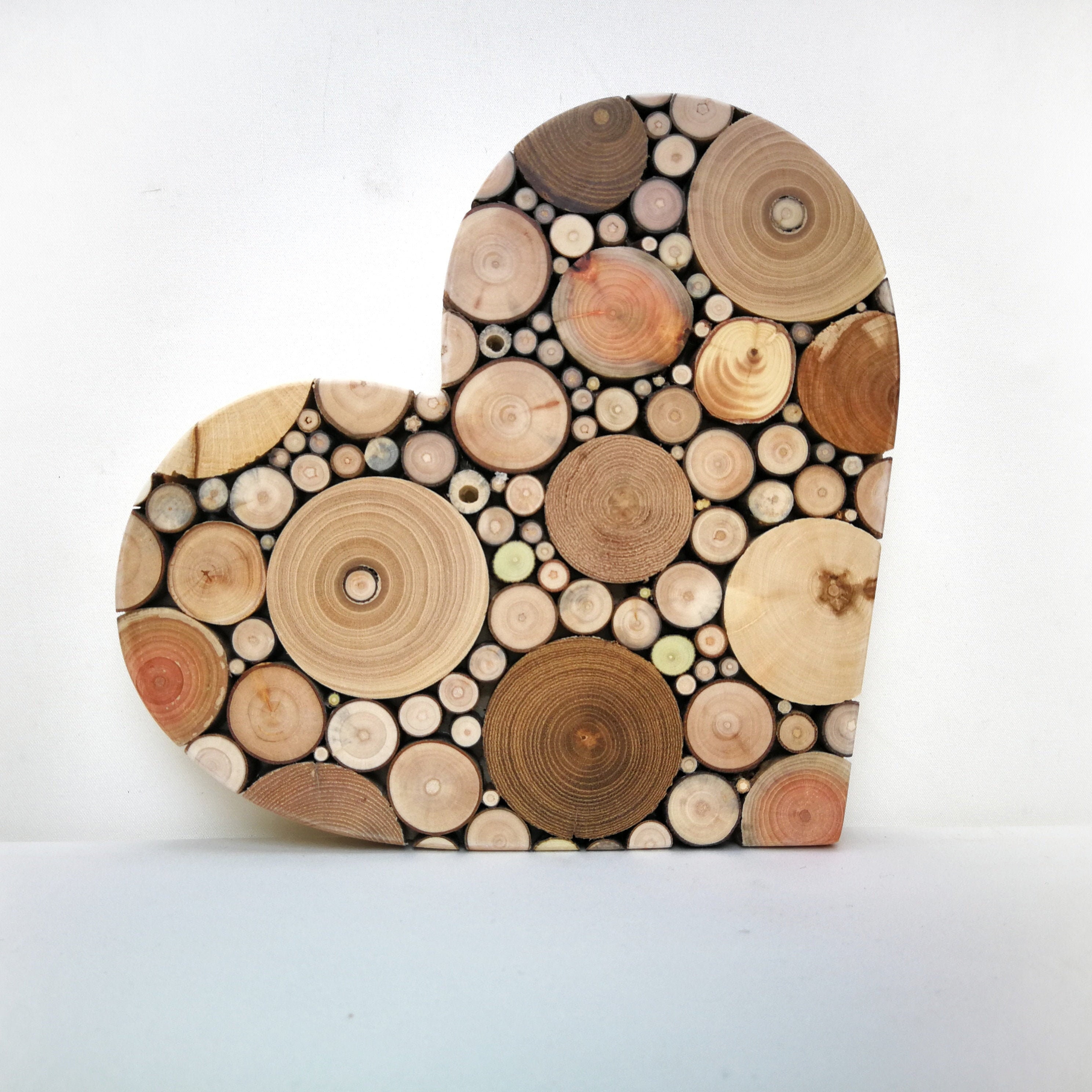 Heart hanging decoration/ Reclaimed wood heart/ Branches wall Etsy