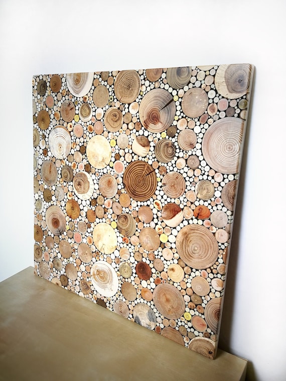 Large Wooden Mosaic Wall Art/ Reclaimed Wood Art/ Wood Wall Etsy