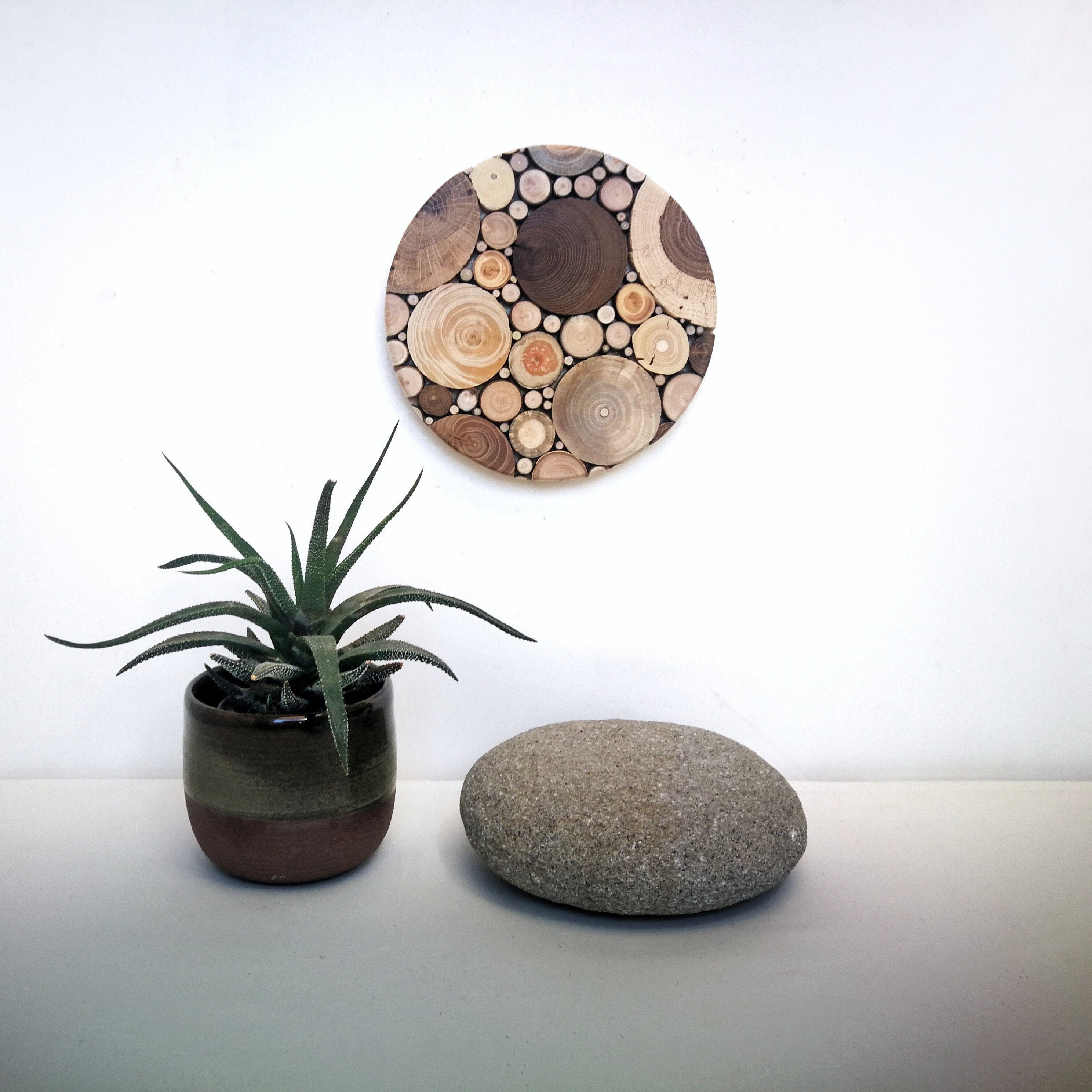 Wood Wall Art Circle/ Colorful Wood Wall Decor/ Wood Wall Etsy