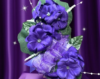 Texas Size - Purple Violet Corsages (Large)