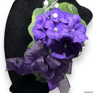 Purple Flower Corsages
