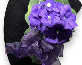 Purple Flower Corsages