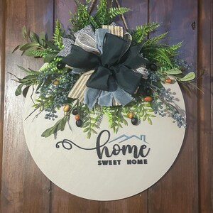 Home Sweet Home Door Hanger – Year-Round Front Door Decor