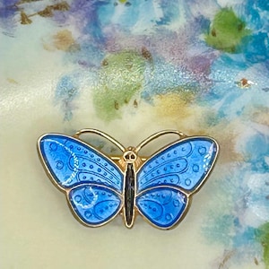 Enamel Butterfly Pin Norway - Etsy
