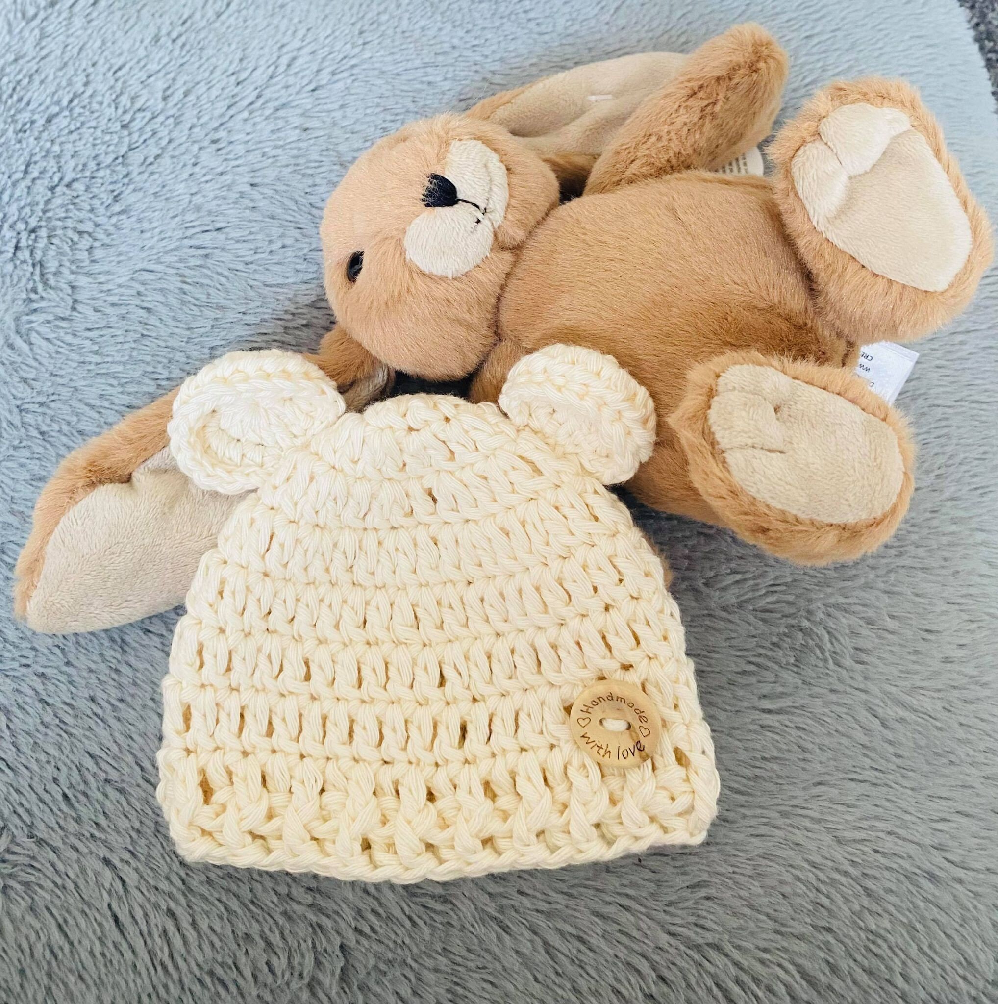 Cream Baby Hat Cotton Baby Hat Newborn Baby Hat Etsy