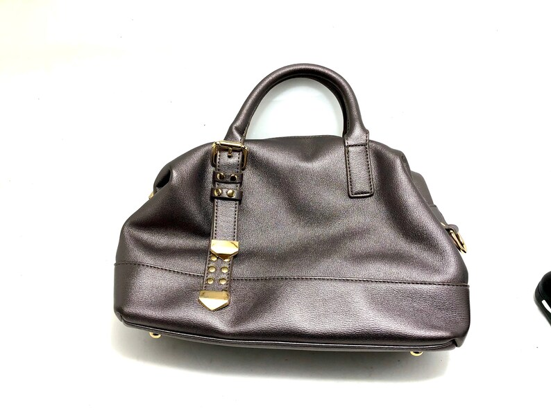 SHOEROOM Purple Metallic Hand Bag