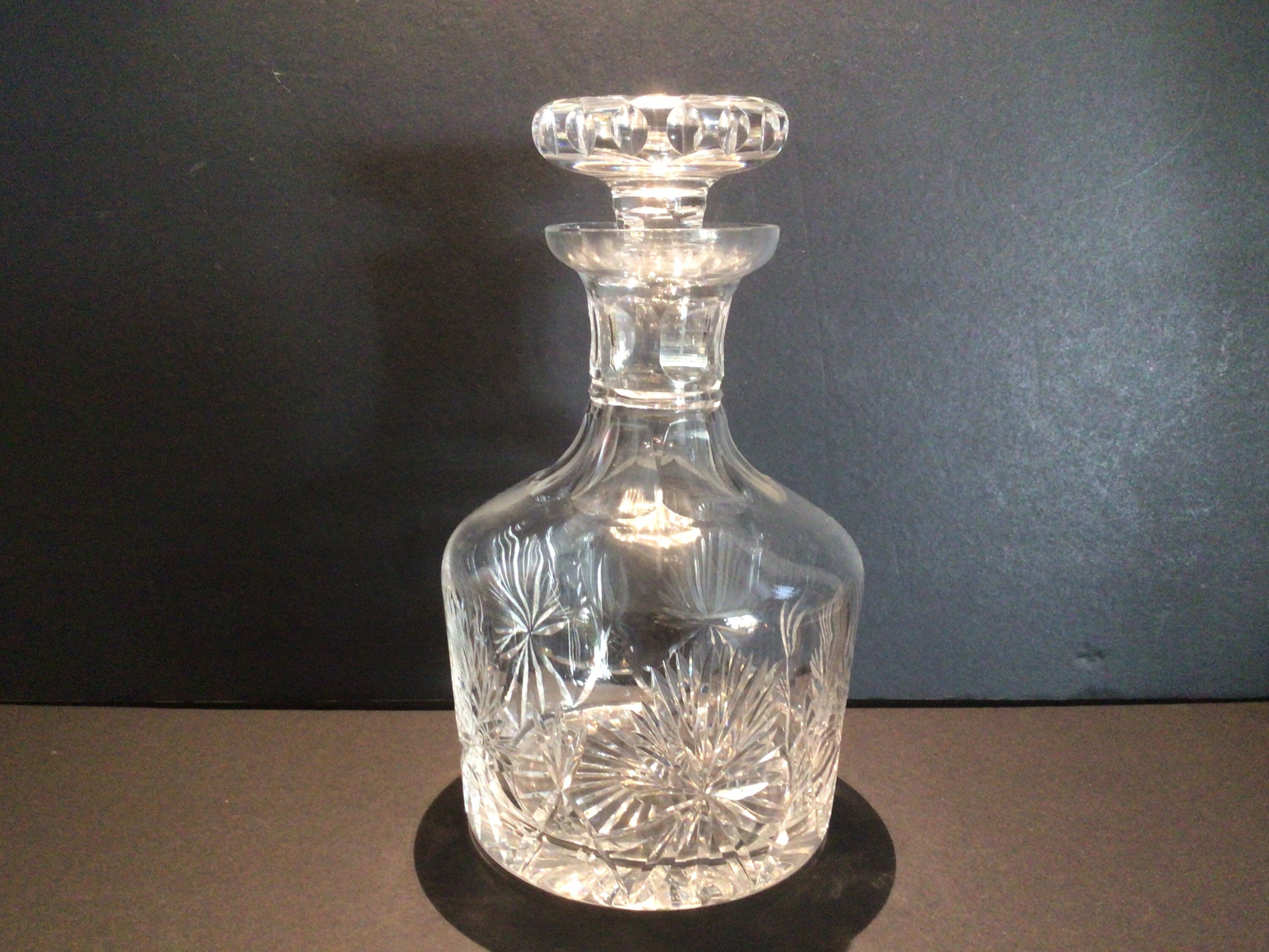 Vintage Scottish Edinburgh crystal whisky decanter with Etsy