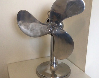 Aluminium shop display propeller fan, retro decor, hairdresser gift, Easter gift, gift ideas, beauty shop display items, home decor