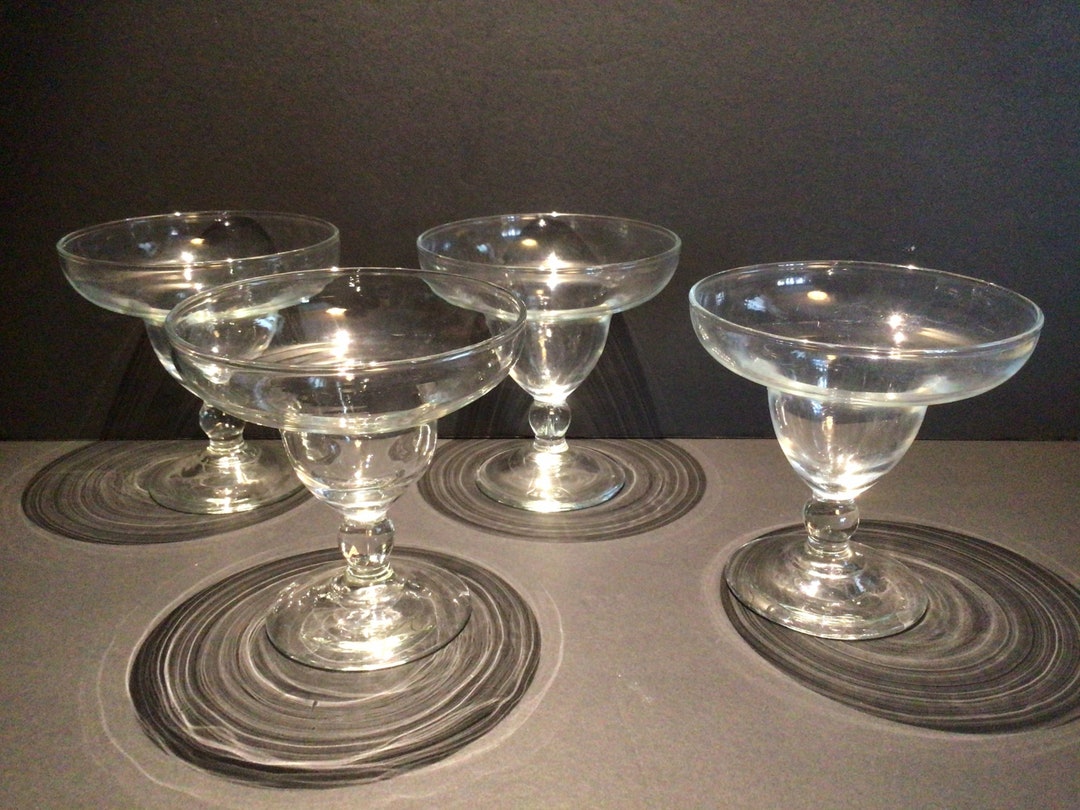 art-deco-glass-sundae-dishes-vintage-dessert-bowls-set-of-4-etsy-uk