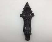 Original antique Victorian cast iron Neptune door knocker by Archibald Kenrick Sons, Christmas gift, Victorian home essentials,