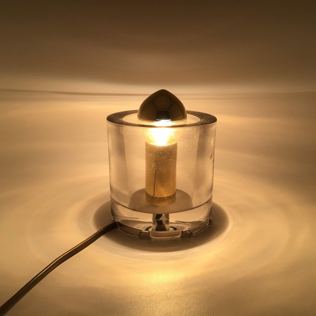 Heavy Glass Candle Style Accent Lamp, Gift Ideas, Contemporary Lighting ...