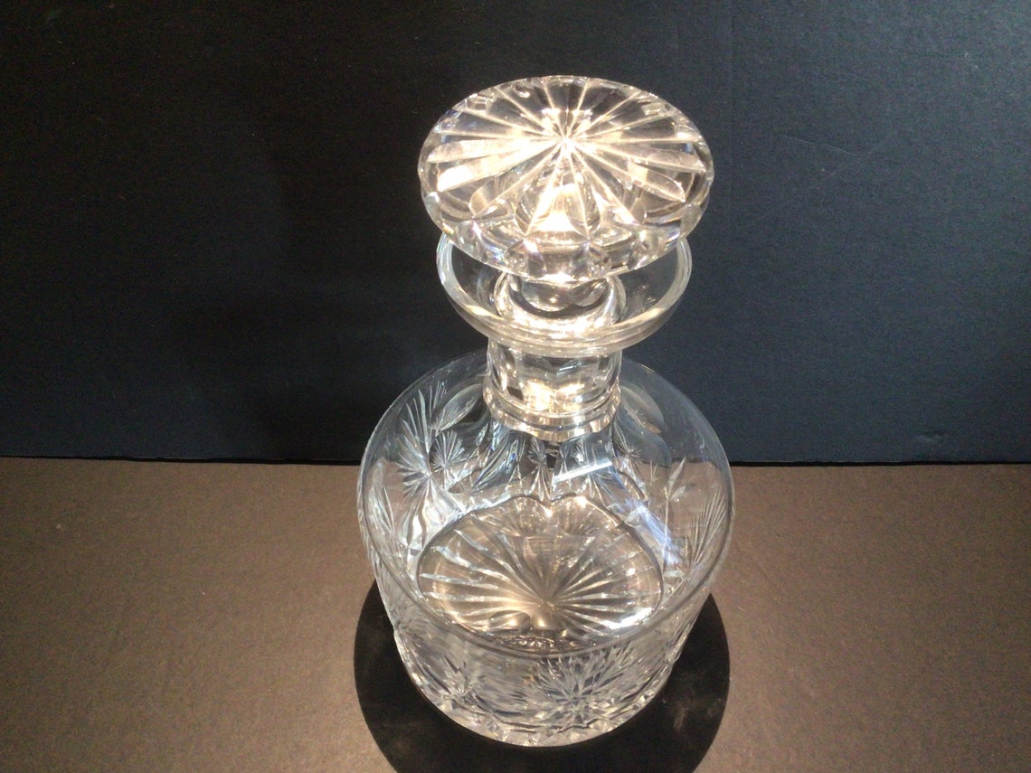 Vintage Scottish Edinburgh crystal whisky decanter with Etsy