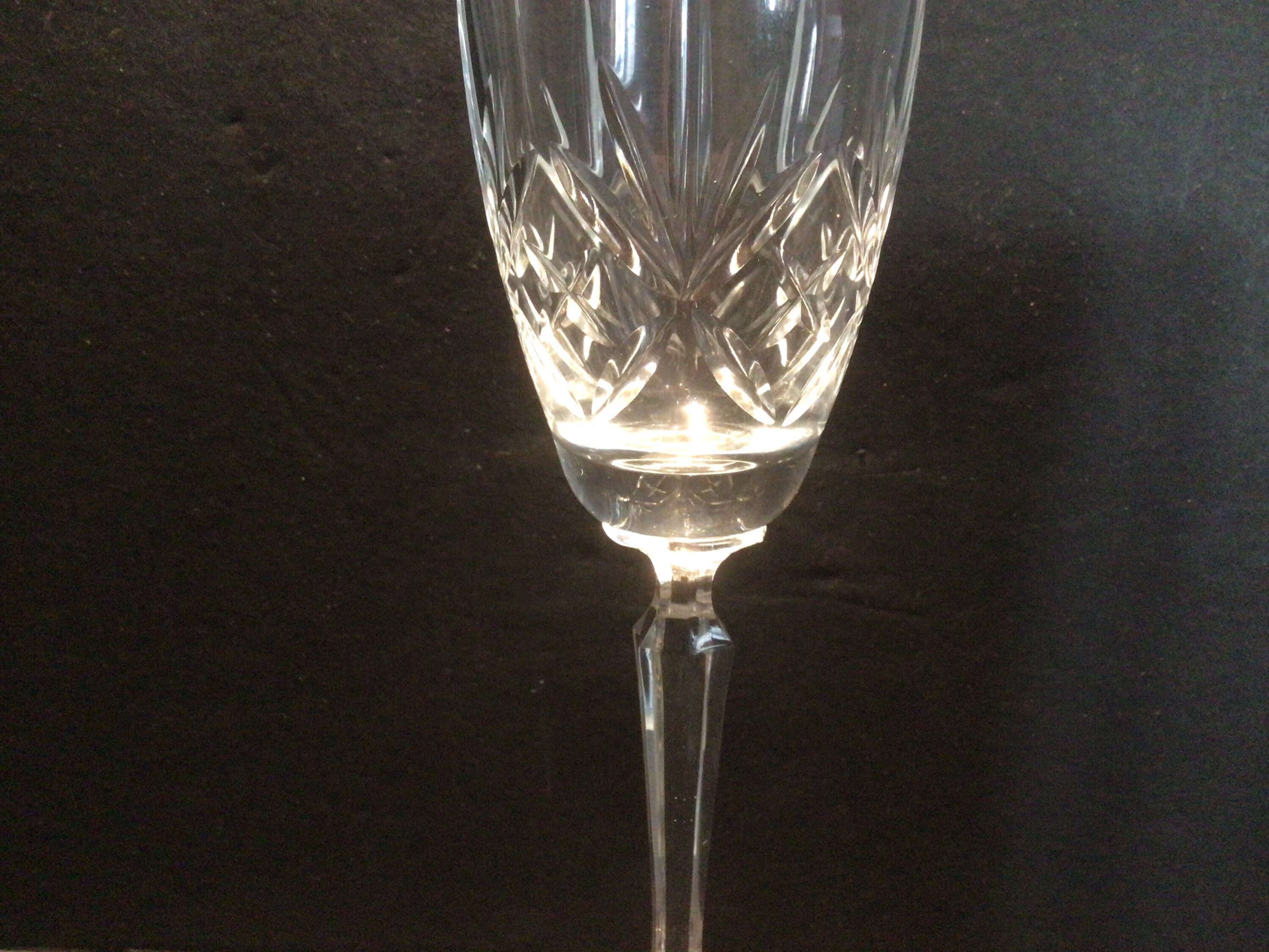 Three high quality lead crystal Champagne glasses or flutes Etsy