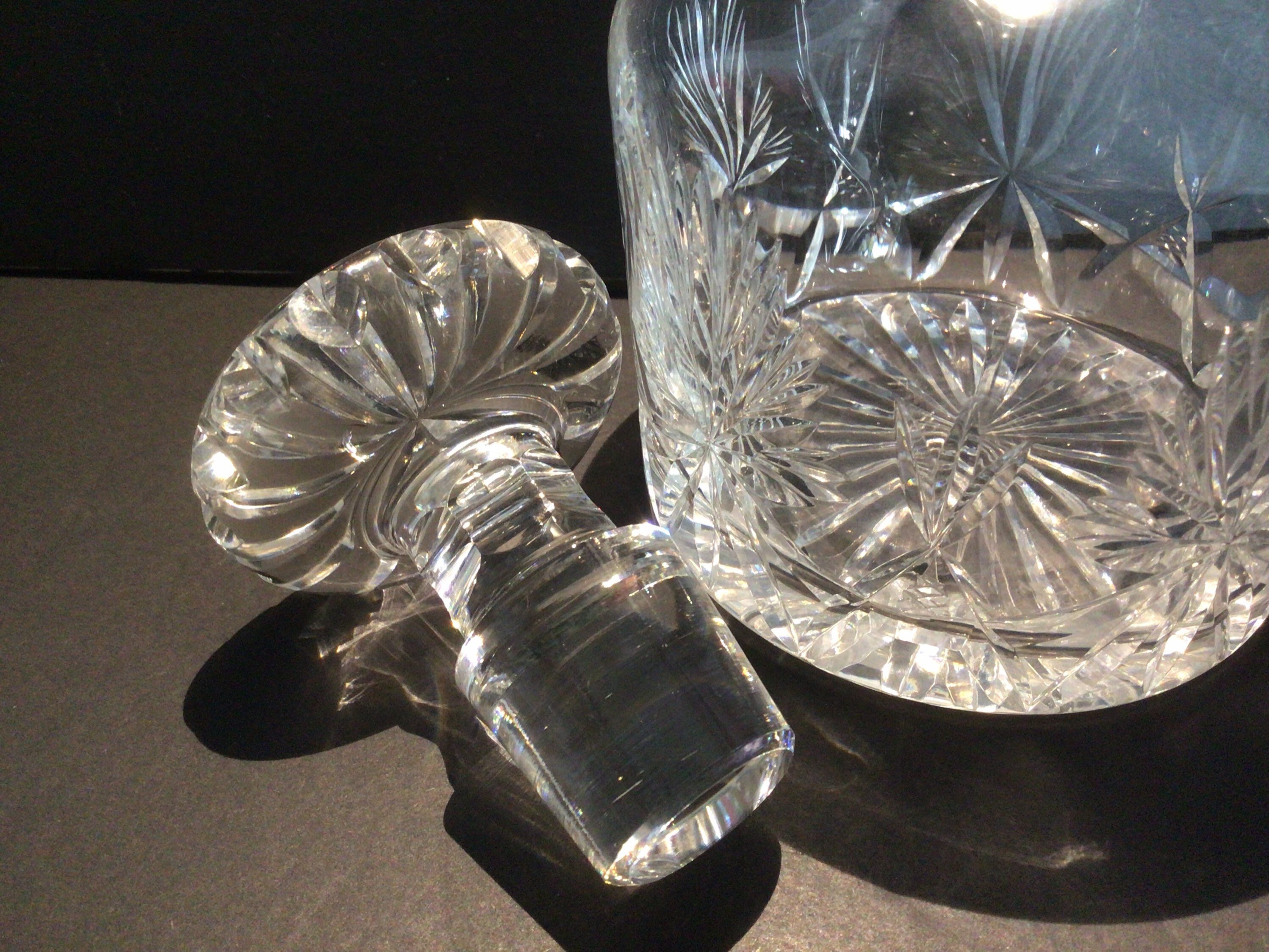 Vintage Scottish Edinburgh crystal whisky decanter with Etsy