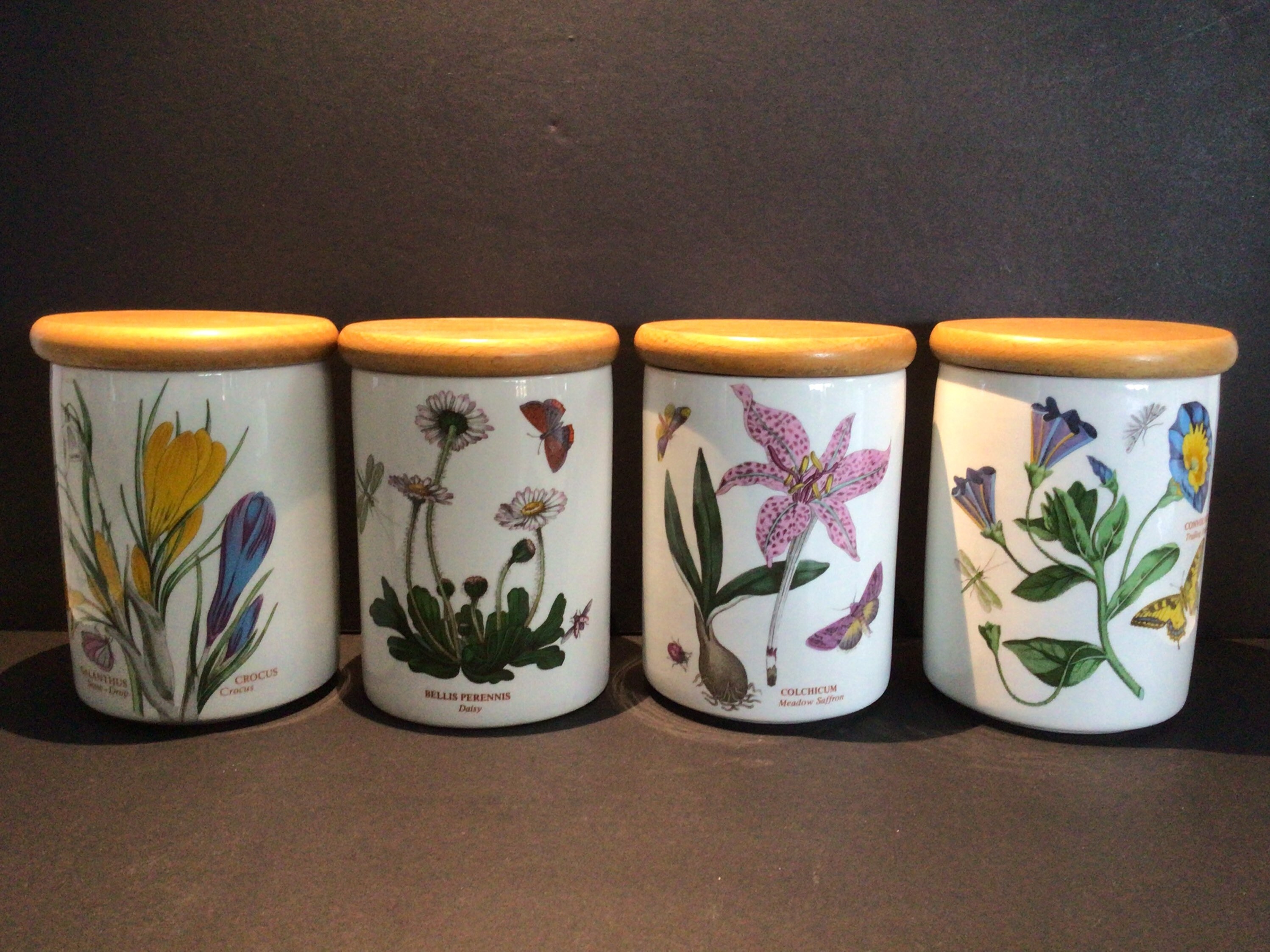 Four vintage and very collectable Portmeirion storage jars Etsy