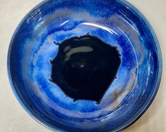 20 Oz Bowl, Blue Bowl, Black Bowl, Salad Bowl, Handmade, Porcelain bowl