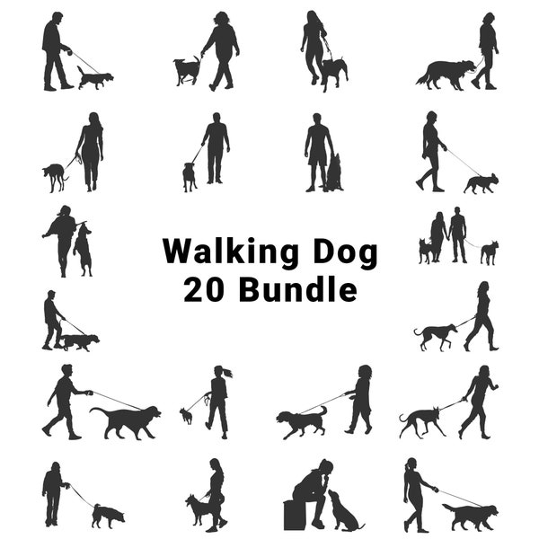 Couple with Dog Svg, Dog Walking Clipart, Dog Walker Silhouette, Walking Svg, Dogs SVG, Cricut Svg, Dog Clipart, Dog Lover Clipart