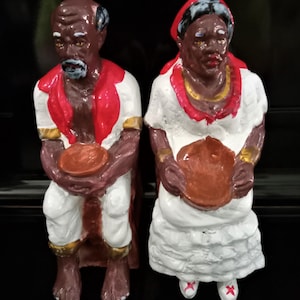 Francisco and Francisca Duarte Statues Set 5&quot;-5.5&quot;/Artisan made From Peru/Free Shipping