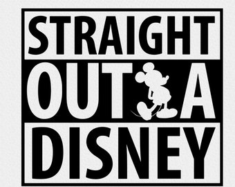 Download Straight outta disney svg | Etsy UK