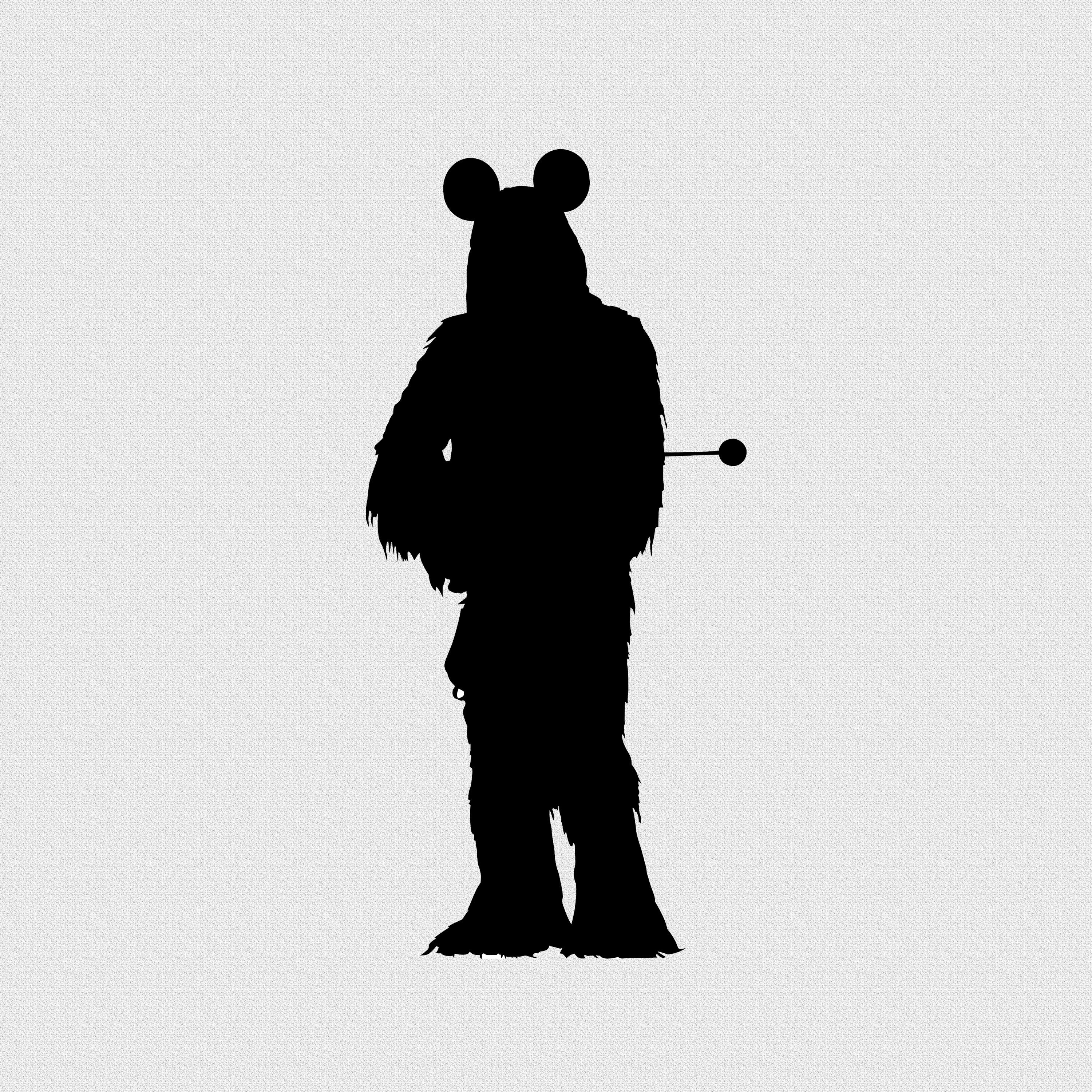 Chewbacca With Mickey Mouse Hat Star 