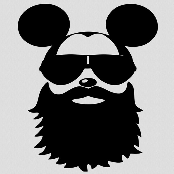 Download Beard Sunglass Mickey Mouse Clipart Svg Disney Download Etsy