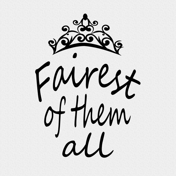 Snow White Disney Download Fairest Of Them All Svg Png Jpg Etsy
