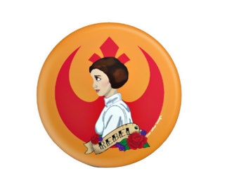 Princess Leia Original Artwork Stickers - Rebel Alliance Resistance Leai Organa