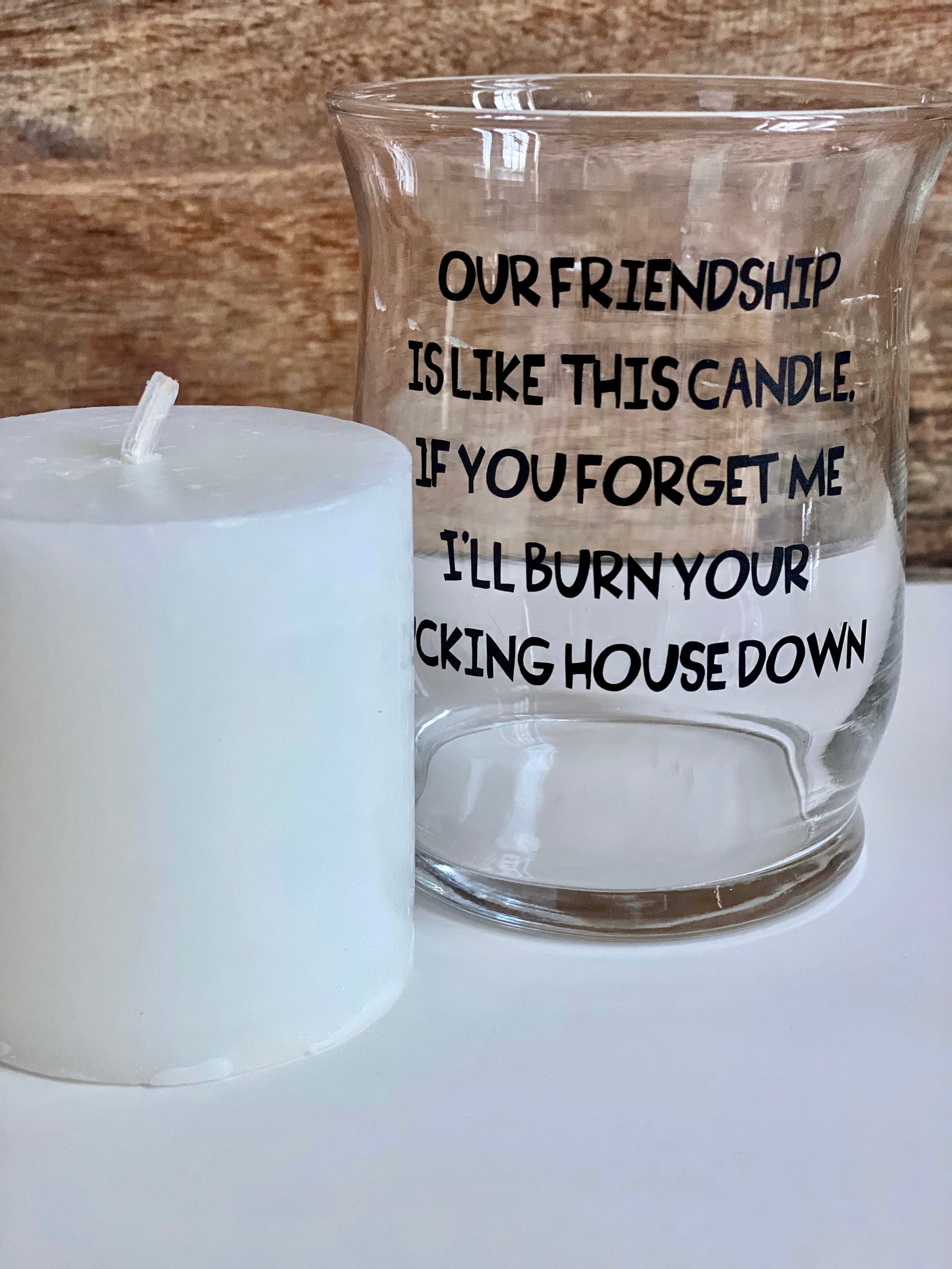 Funny Friendship candle don't me cuss words Etsy