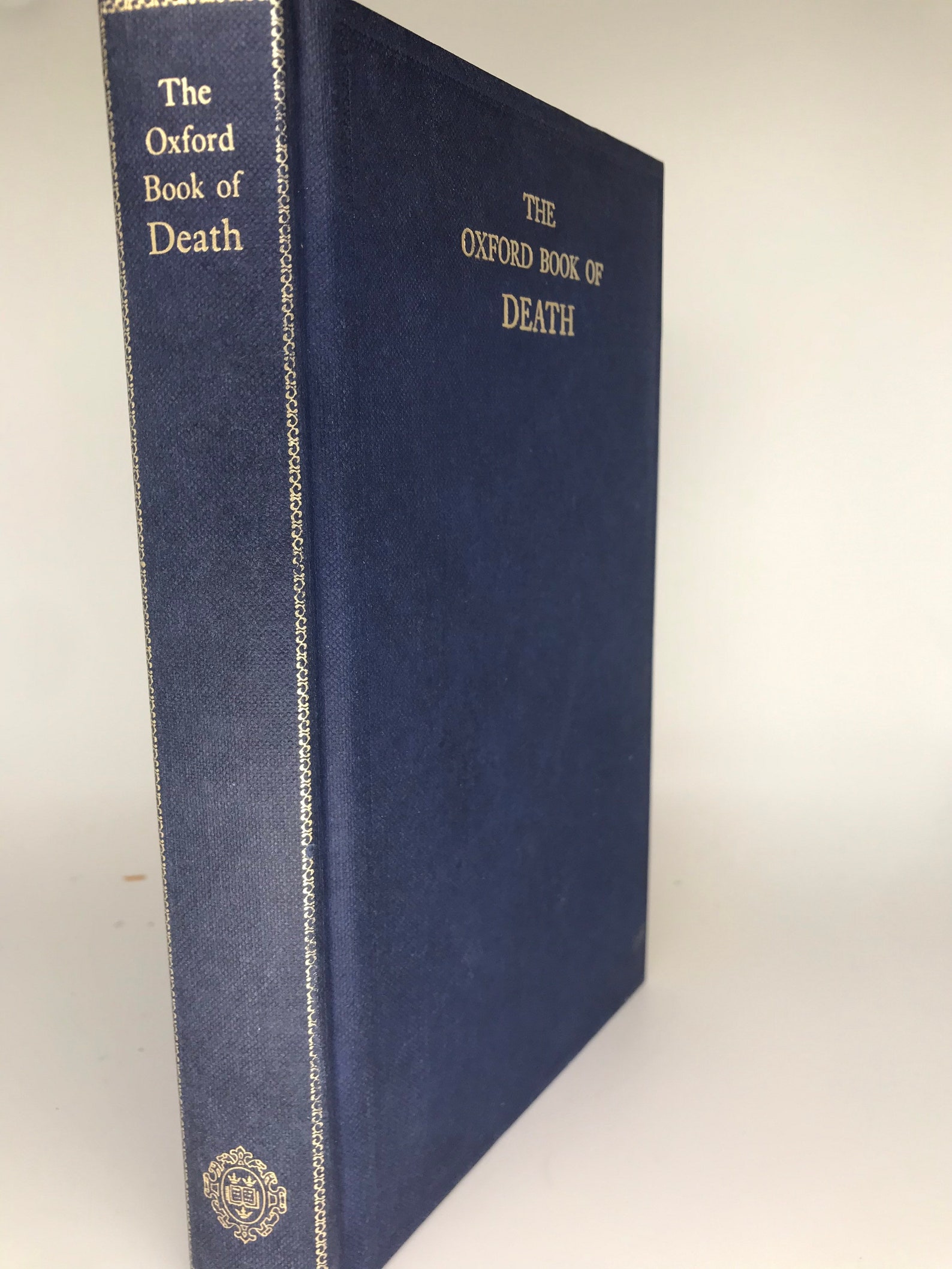 The Oxford Book of Death by D.J. Enright 1983 Oxford Etsy