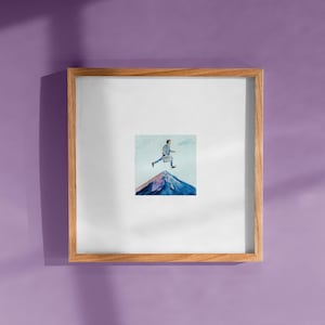 Inspired by The secret life of Walter Mitty - Movie Miniature - Mini Movies - Squared print - Movie Posters