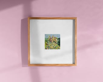 Midsommar (2019) - Ari Aster, Squared print of movie illustrations A5, miniature art watercolour