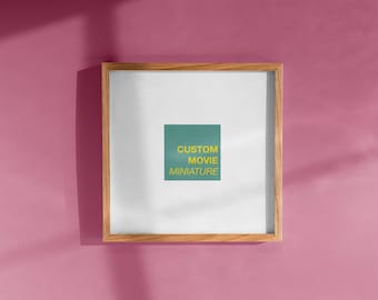 Custom Watercolor Movie Painting: Miniature Film Art Print or Original