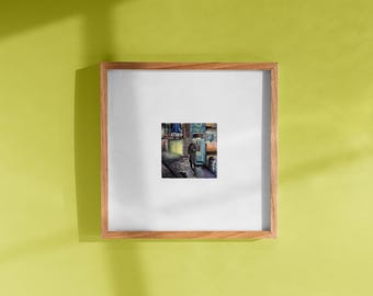Blade runner (1982) - movie miniature illustration - squared archival print