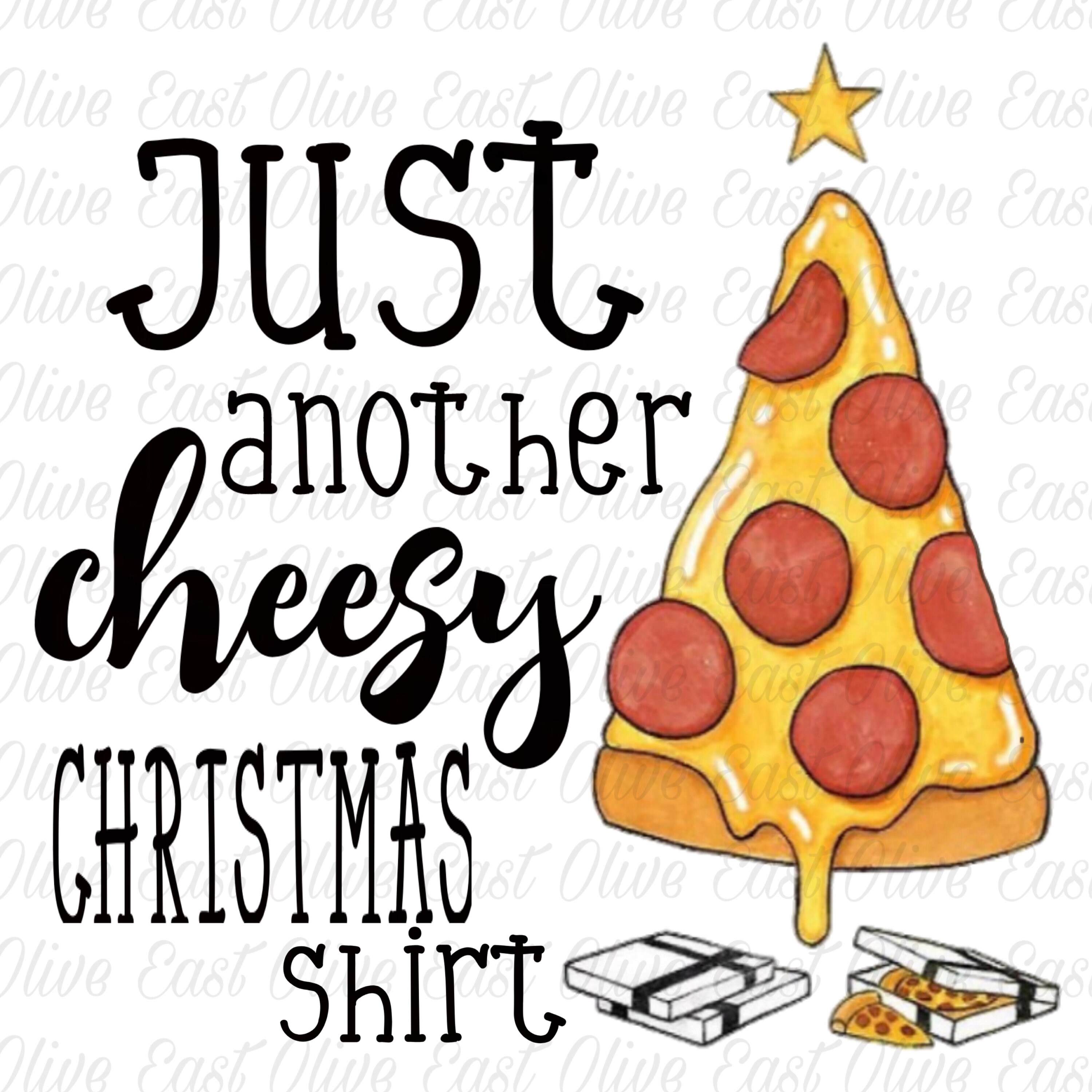 christmas pizza shirt