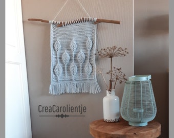 English US Crochet Pattern Wall hanging leaf