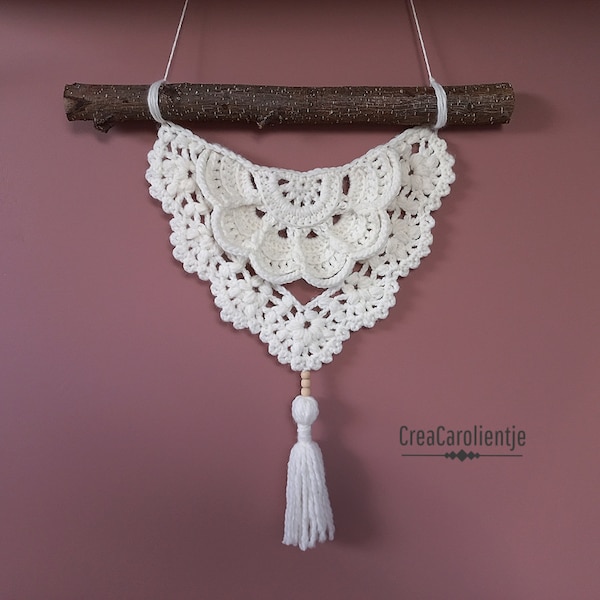 Cintre mural motif crochet "Brise"