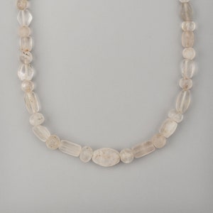 Ancient Rock Crystal Necklace with Beads of Various Shapes