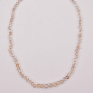 Ancient Round Crystal Beads with Handmade Silver Clasp