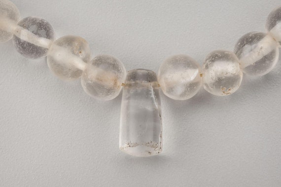 Ancient Quartz Crystal Necklace with Pendant - image 1