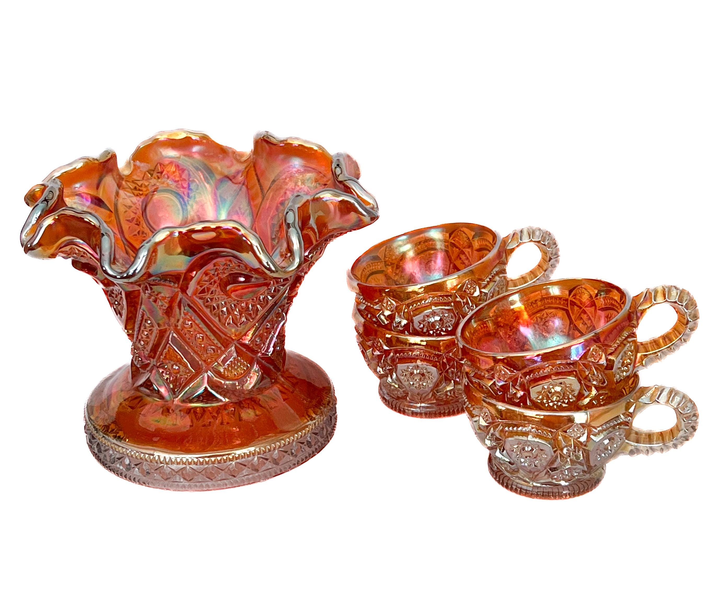 Antique carnival glass - Etsy 日本