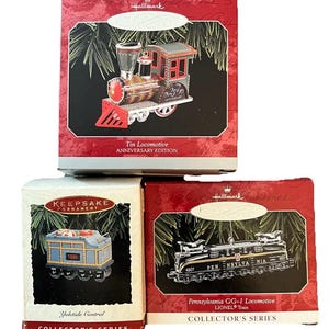 Vintage 1990s Hallmark Andenken Weihnachtsschmuck: Lokomotivzug