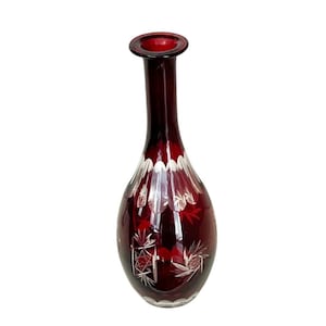 Czech bohemian crystal vase - Etsy 日本