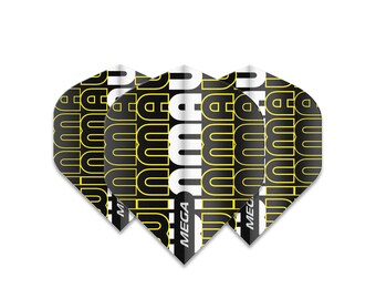 Winmau Flights Mega Standard Black & Yellow 6900-239