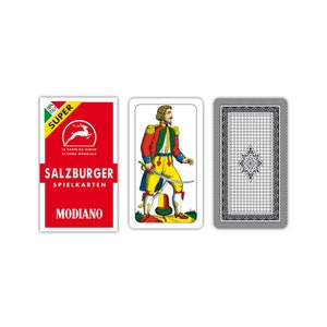 Modiano Salzburger Red Super playing cards