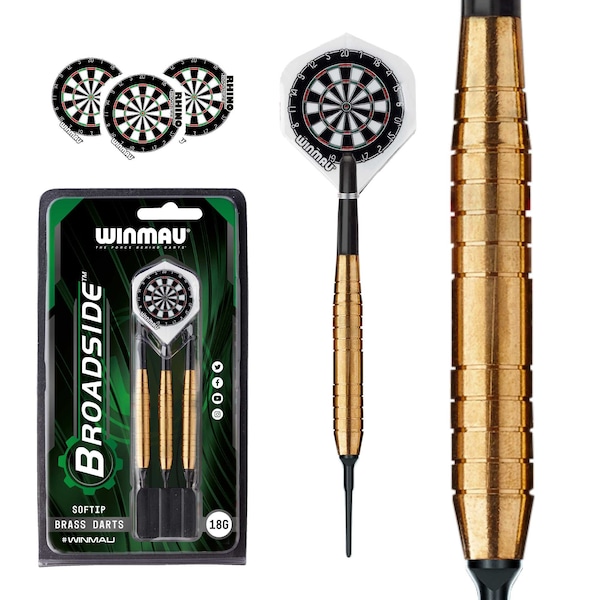 Winmau Dart Set Broadside 18 grams brass soft tip