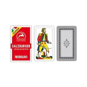 Modiano Salzburger Red Super Playing Cards